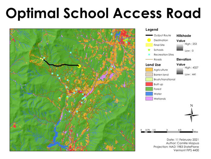 Spatial Analyst Optimal School Access